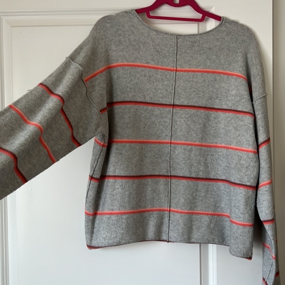 FREE PEOPLE Cropped Lightweight Striped Sweater - Picture 3 of 4